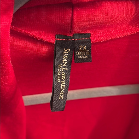 Vibrant Red Open Front Cardigan - Picture 3 of 3